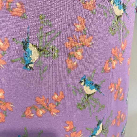 LuLaRoe Midi Julia Dress Short Sleeve Crew Neck size small - Picture 3 of 11